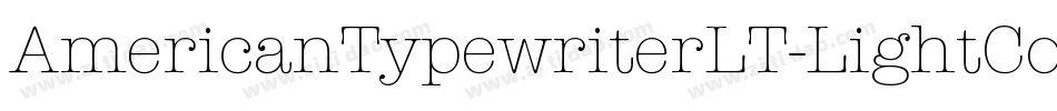 AmericanTypewriterLT-LightCond字体转换