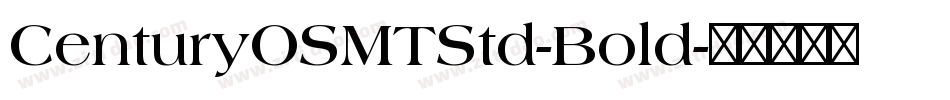 CenturyOSMTStd-Bold字体转换