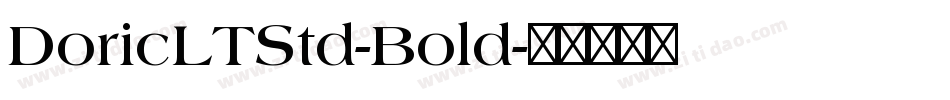 DoricLTStd-Bold字体转换