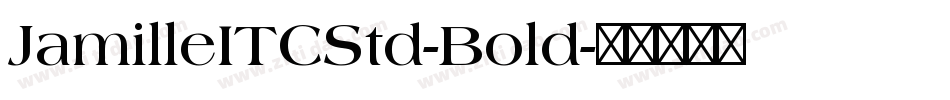 JamilleITCStd-Bold字体转换