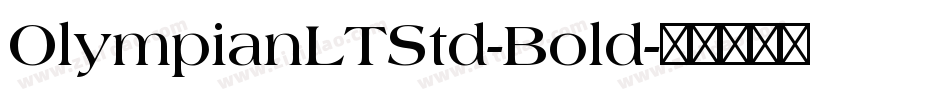 OlympianLTStd-Bold字体转换