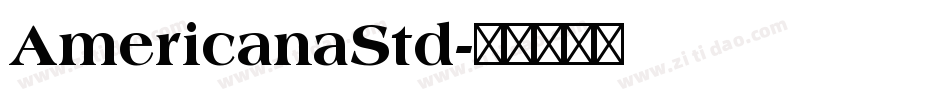 AmericanaStd字体转换