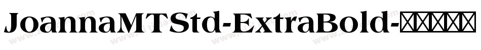 JoannaMTStd-ExtraBold字体转换