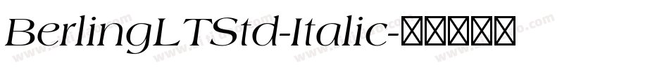 BerlingLTStd-Italic字体转换