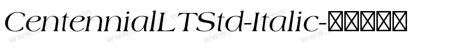 CentennialLTStd-Italic字体转换