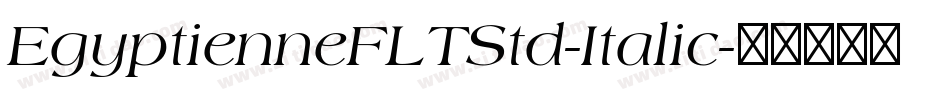 EgyptienneFLTStd-Italic字体转换