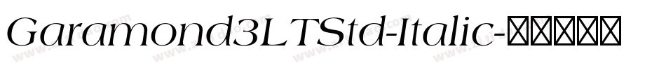 Garamond3LTStd-Italic字体转换
