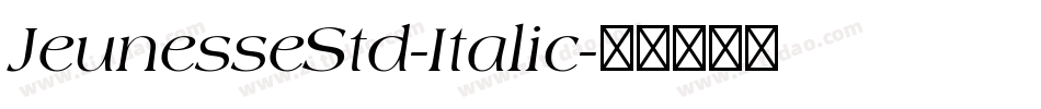 JeunesseStd-Italic字体转换