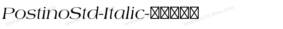 PostinoStd-Italic字体转换