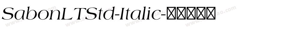SabonLTStd-Italic字体转换
