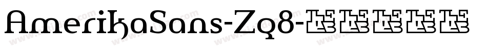 AmerikaSans-Zq8字体转换