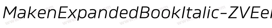 MakenExpandedBookItalic-ZVEeK字体转换
