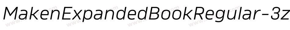 MakenExpandedBookRegular-3zarz字体转换