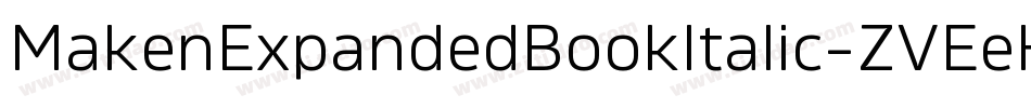 MakenExpandedBookItalic-ZVEeK字体转换