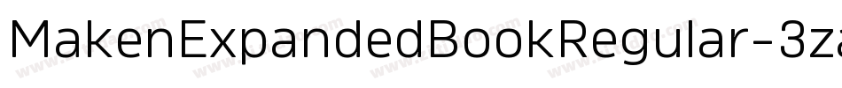 MakenExpandedBookRegular-3zarz字体转换
