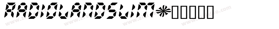 RADIOLANDSLIM字体转换