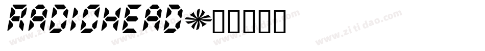 radiohead字体转换