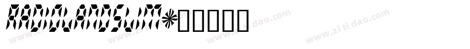 RADIOLANDSLIM字体转换