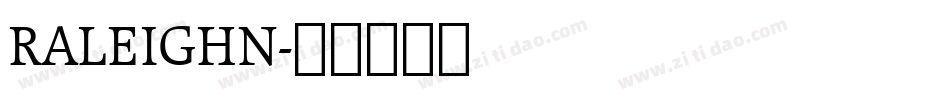 RALEIGHN字体转换
