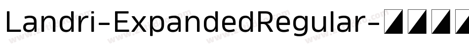 Landri-ExpandedRegular字体转换