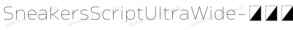 SneakersScriptUltraWide字体转换