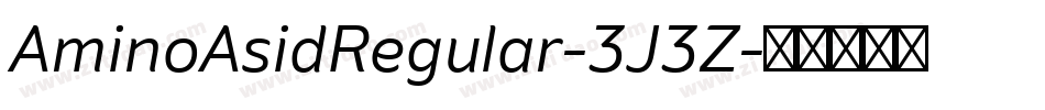 AminoAsidRegular-3J3Z字体转换