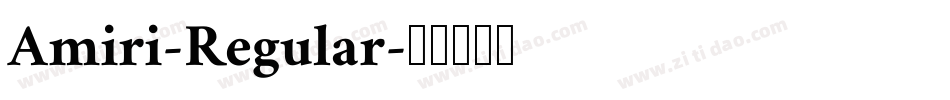 Amiri-Regular字体转换