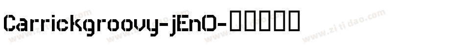 Carrickgroovy-jEnO字体转换