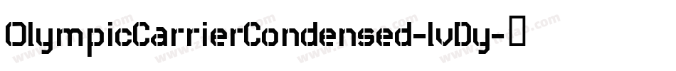 OlympicCarrierCondensed-lvDy字体转换
