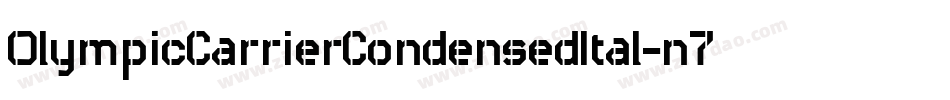 OlympicCarrierCondensedItal-n7qP字体转换