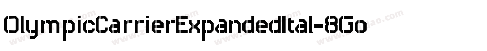 OlympicCarrierExpandedItal-8Go0字体转换