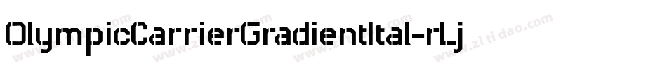 OlympicCarrierGradientItal-rLj7字体转换