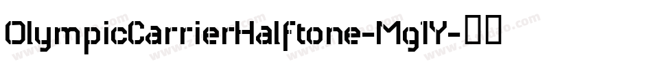 OlympicCarrierHalftone-Mg1Y字体转换