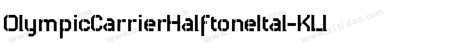 OlympicCarrierHalftoneItal-KLl7字体转换