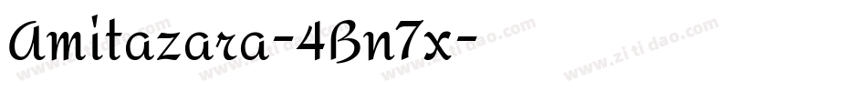 Amitazara-4Bn7x字体转换