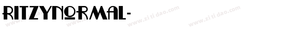 RitzyNormal字体转换