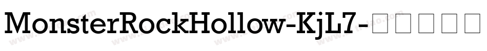 MonsterRockHollow-KjL7字体转换