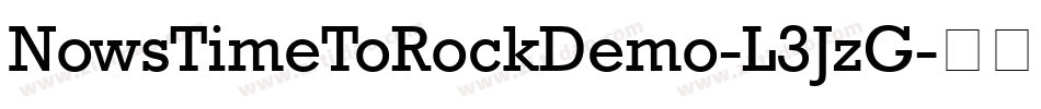 NowsTimeToRockDemo-L3JzG字体转换