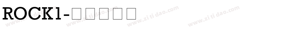 ROCK1字体转换