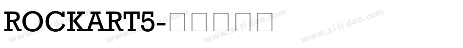 ROCKART5字体转换