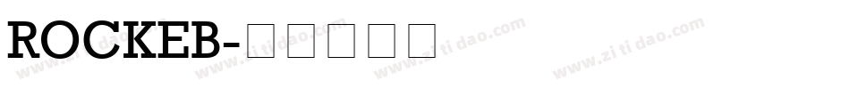 ROCKEB字体转换