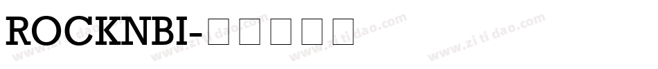 ROCKNBI字体转换