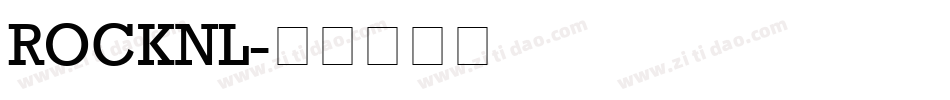 ROCKNL字体转换
