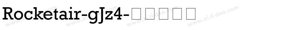 Rocketair-gJz4字体转换