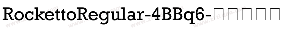 RockettoRegular-4BBq6字体转换