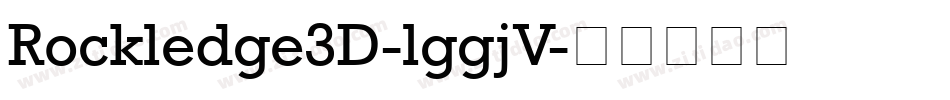Rockledge3D-lggjV字体转换