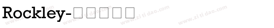 Rockley字体转换