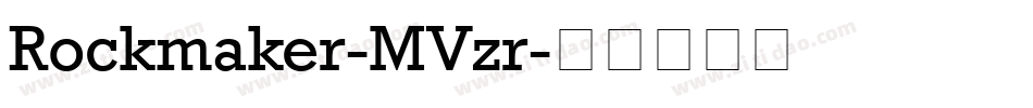 Rockmaker-MVzr字体转换