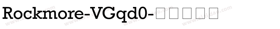 Rockmore-VGqd0字体转换