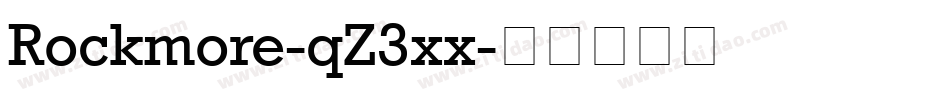 Rockmore-qZ3xx字体转换